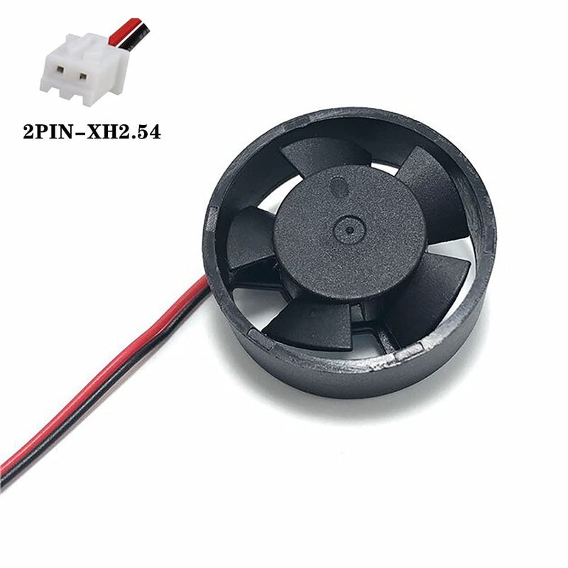 WINSINN 30mm Round Fan Circle 12V, Micro 12 Volt Ring Fans Loop 3010 Hydraulic Bearing, Brushless Cooling 31.5x10mm 2PIN (Pack of 5Pcs) - Image 4